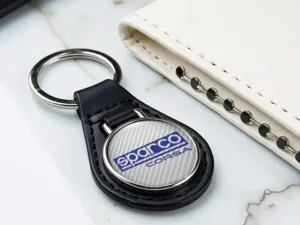 Sparco Porte-anneaux Cuir Touch Cuir Look Lustré